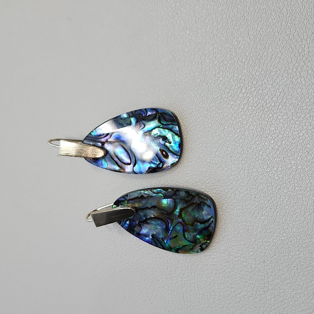 Kendra Scott Aragon Abalone Shell Stone Earrings - Picture 2 of 6